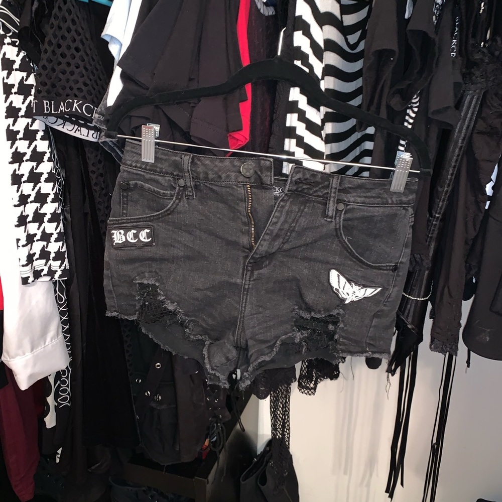 Blackcraft Destroyed Patch Shorts